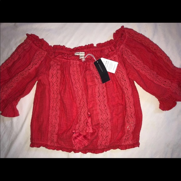 Nwt American Eagle Boho crop top Shirt Small - Picture 5 of 5